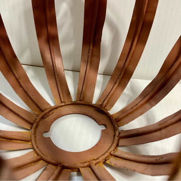 PUMPKIN Large Metal Tea Candle Holder and 2 Tea Candles Centerpiece 10 x 9 inch - Picture 12 of 13